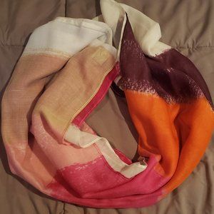 EUC multi color infinity scarf